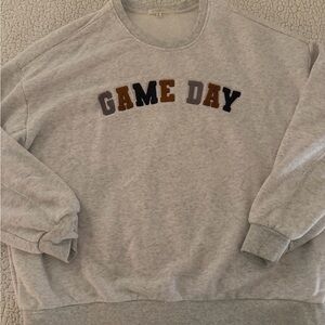 Z Supply Gray Game Day Sweatshirt
